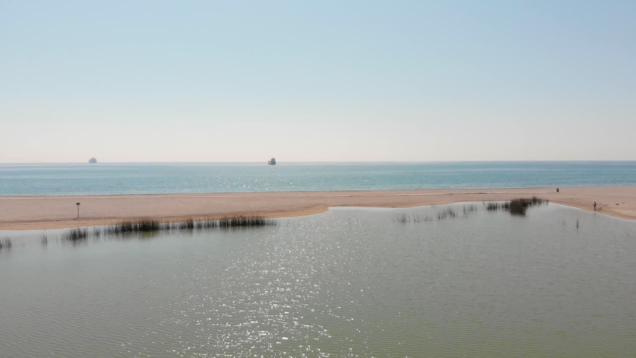 la playa de playas de vera en almería, sur de españa