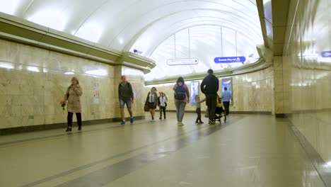 subway station with people