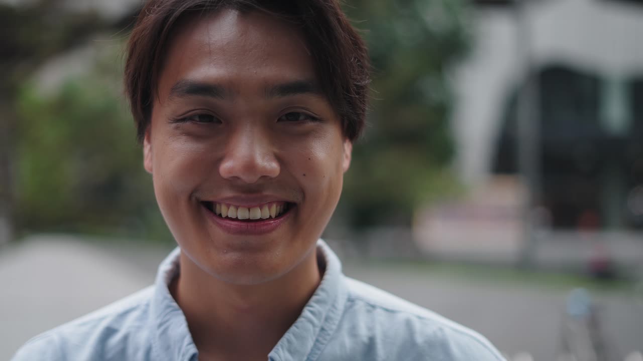 Smiling Asian Man Portrait