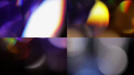 fugas de luz 4k metraje, lente resplandor llamarada bokeh superposiciones, quemar desenfocado flash rayos de fondo de llama