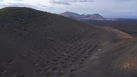 paisaje del cráter del volcán