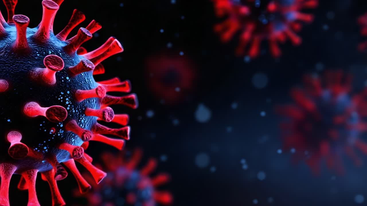 Detailed Visualization of Viral Structures Showcasing the Intricate Design and Complexity of Pathogenic Microorganisms Under a Microscopic Lens