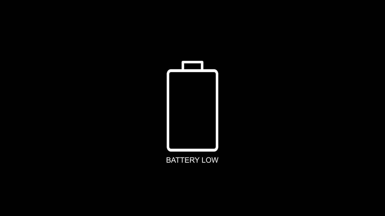 Battery low indicator