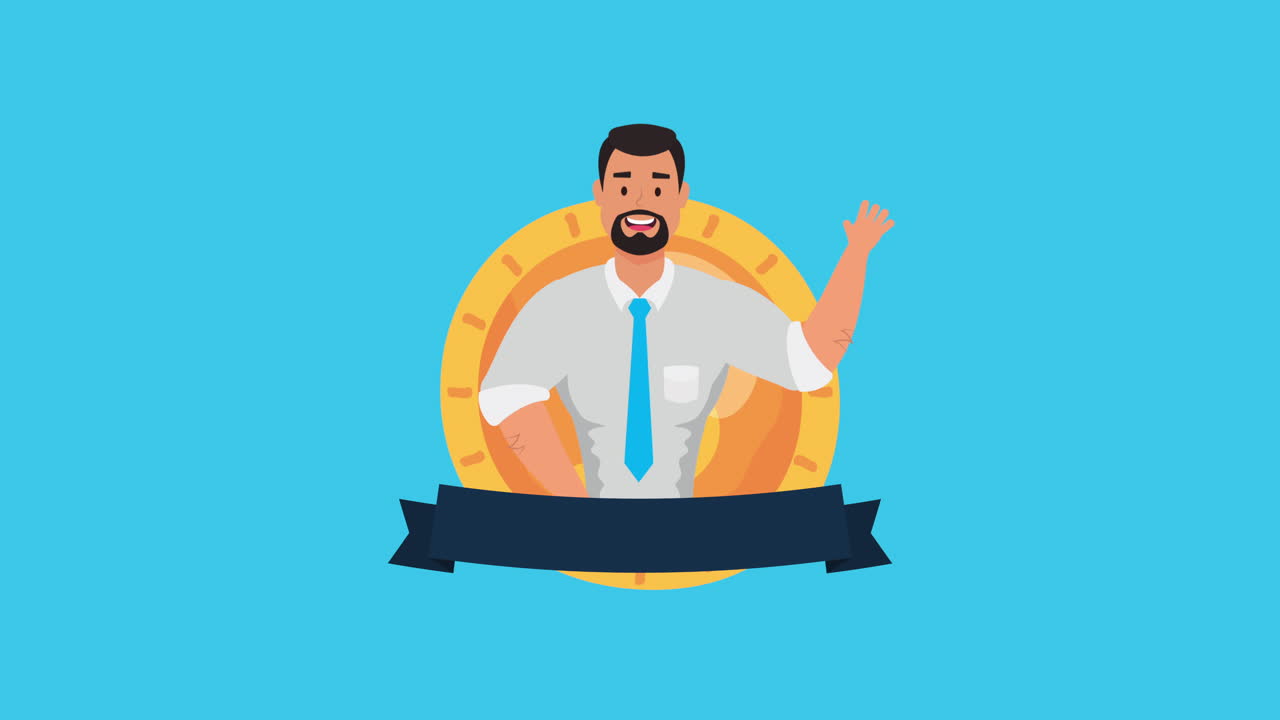 money finances with businessman and coin