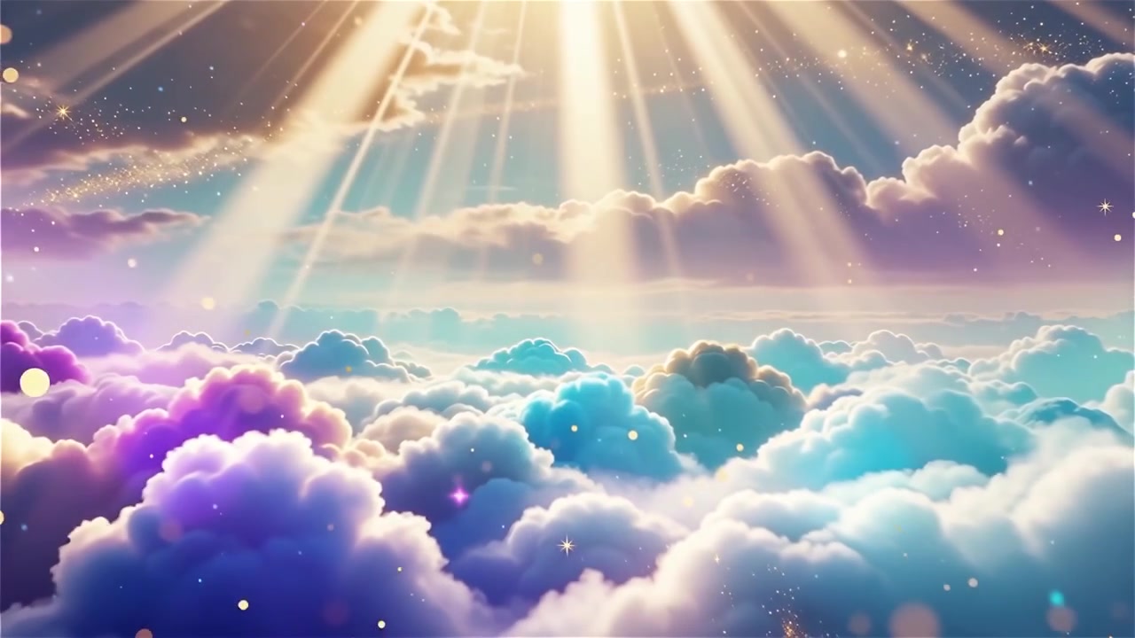 Christian Heavenly Light Worship Background