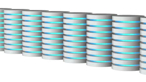 disco duro de servidor futurista y bloque de base de datos o célula de batería. alojamiento web o concepto de computación en la nube.