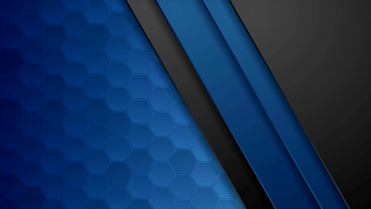 animación de video corporativa abstracta de color azul oscuro