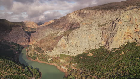 landscape near el chorro spain malaga