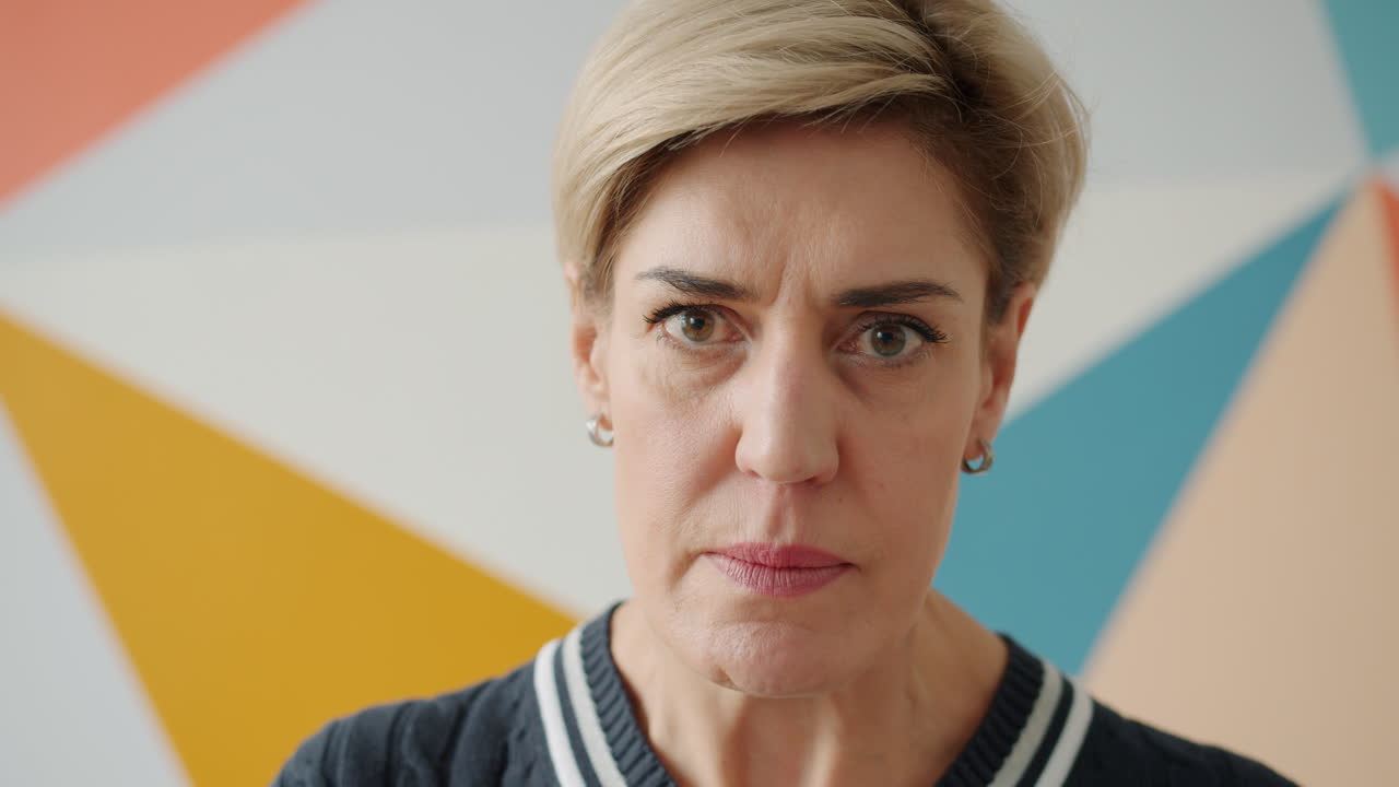 Woman expressing frustration and stress