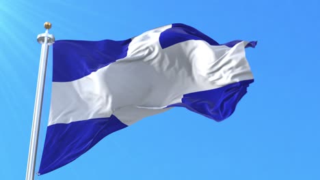 bandera del departamento de la libertad, el salvador. bucle