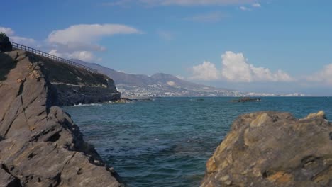 Coastline-of-Fuengirola,-Costa-del-Sol,-Spain