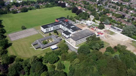 4k aerial footage of simon langton school for girls