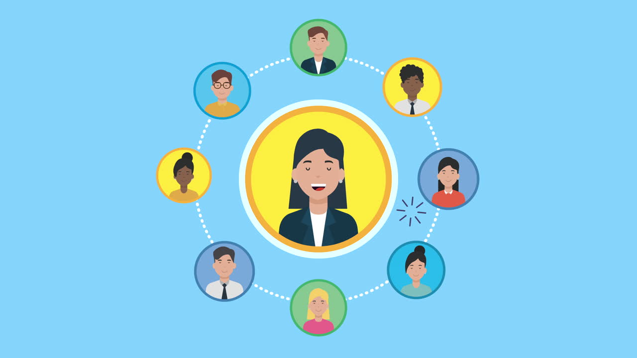 animación de la comunidad de marketing de medios sociales