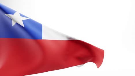 flag of chile, background; 3d render