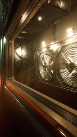 futuristic spaceship corridor