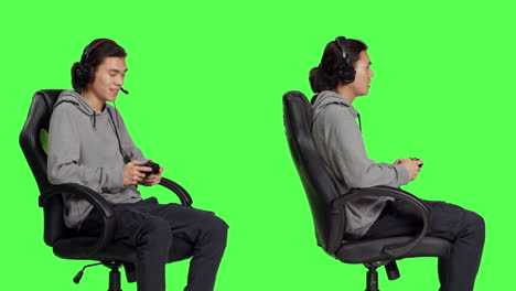 gamer having fun with rpg challenge