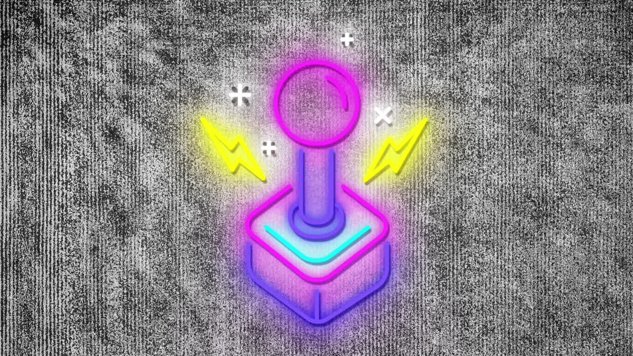 animación del joystick en el fondo gris