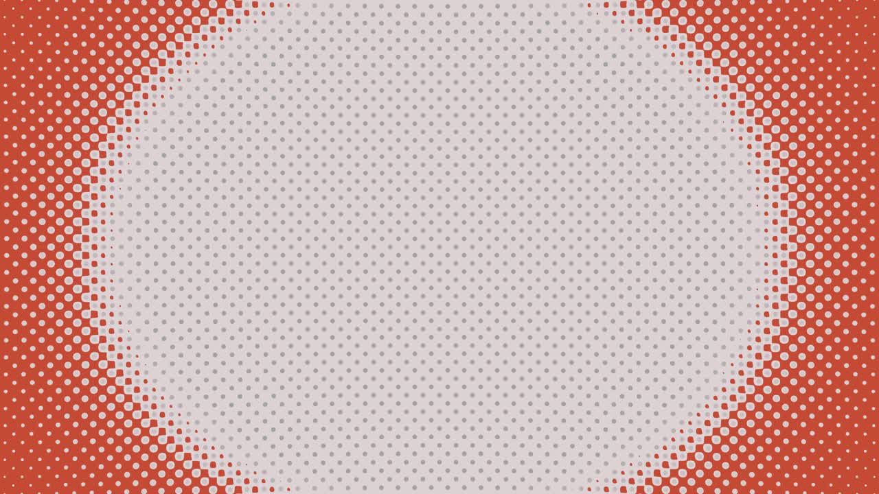 Animated Halftone Dots Expanding Pop Art Background