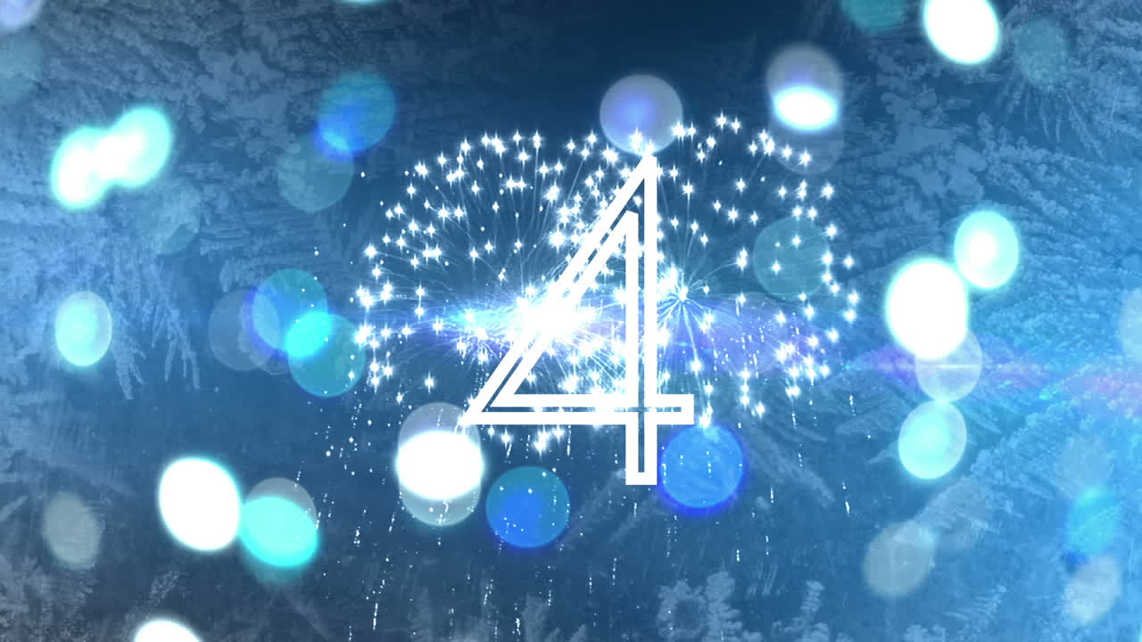 새로운 해를 위해 10에서 1까지 카운트다운