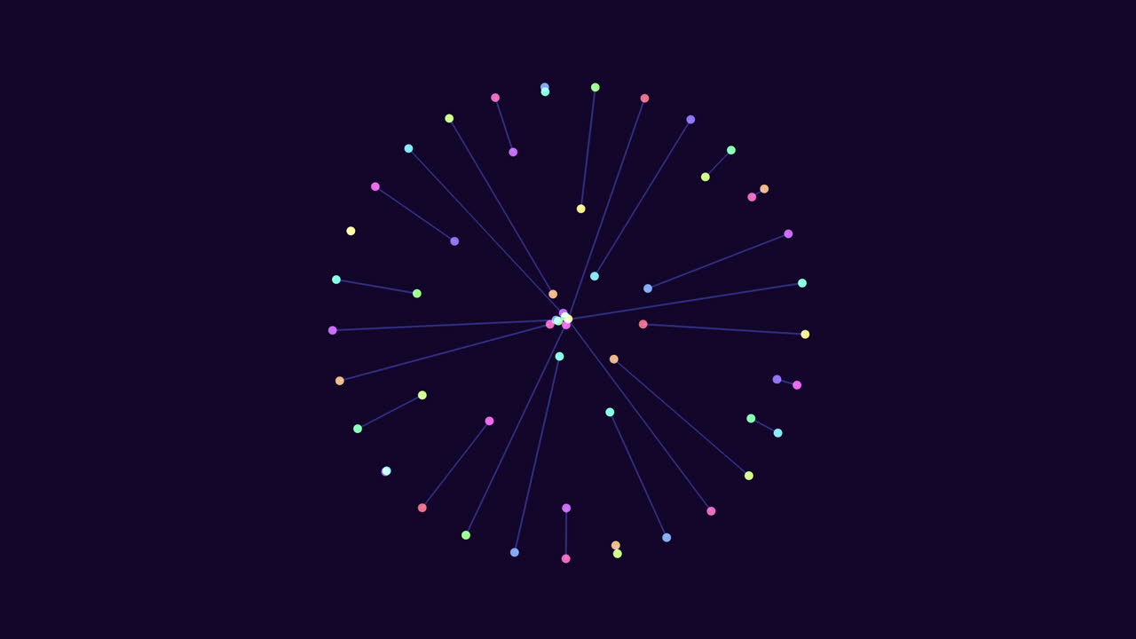 네트워크 시스템에서 다채로운 나선 연결 점
