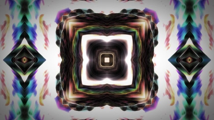 Colorful Kaleidoscope Background - Unique Seamless Pattern