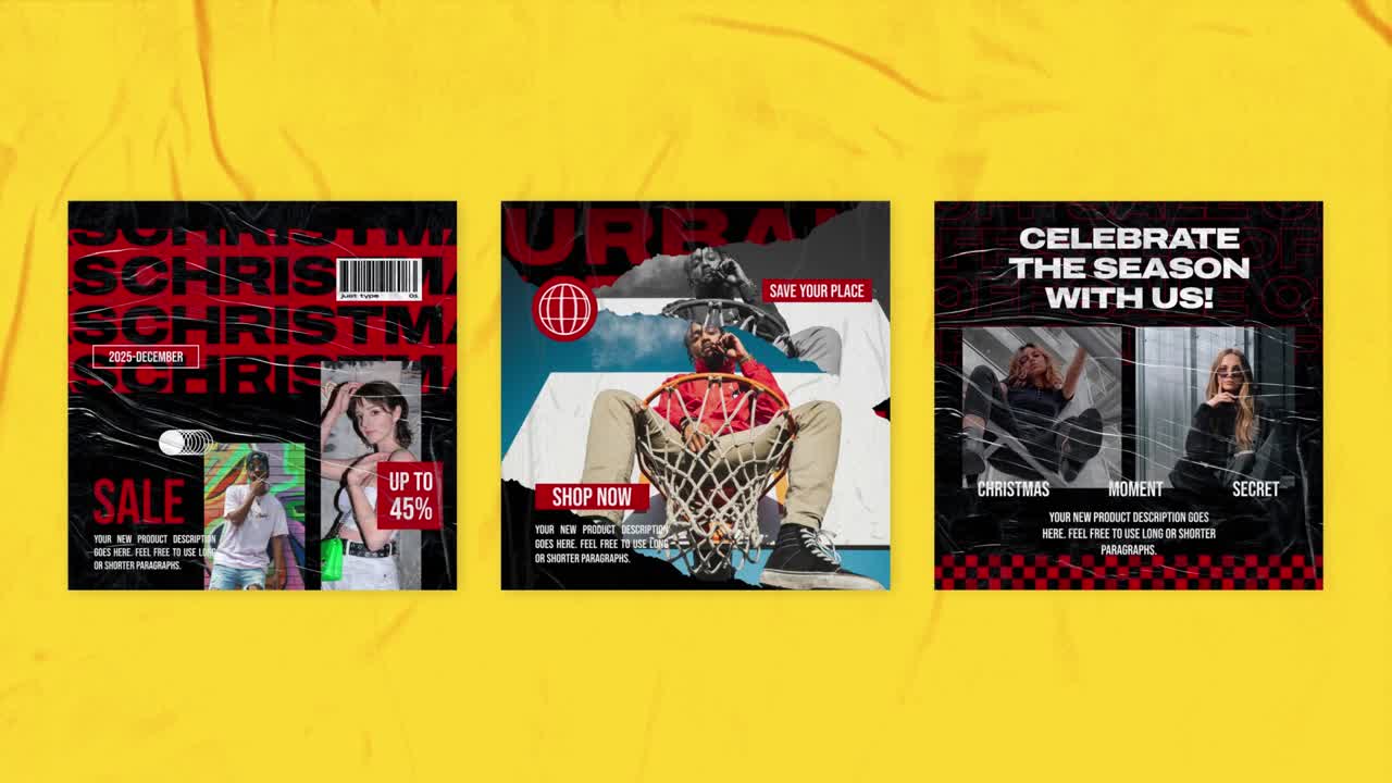 Social Media Fashion Sale Christmas Promotion