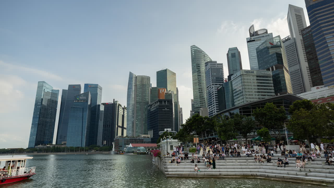 singapore central business district skyline