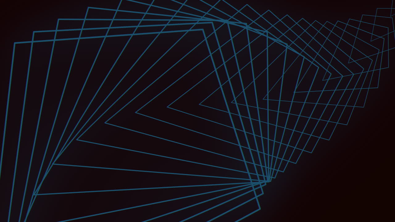 The image showcases geometric blue line drawings set against a dark backdrop. The lines are intricately arranged, creating a visually striking and intriguing pattern