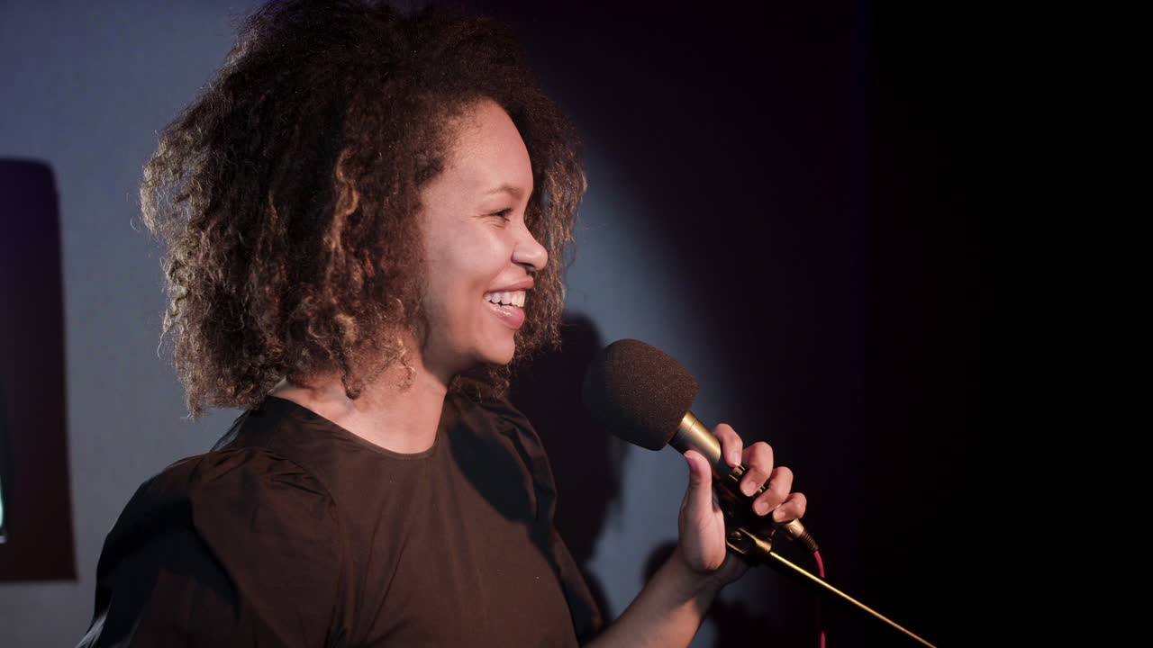 Singer in the studio