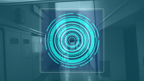 animation of scientific data processing over screen