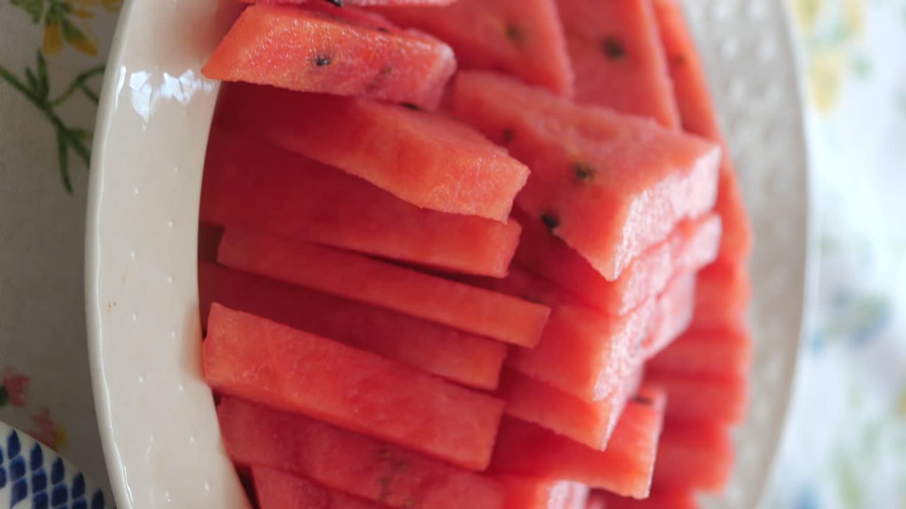 Slices of Watermelon in a Bowl