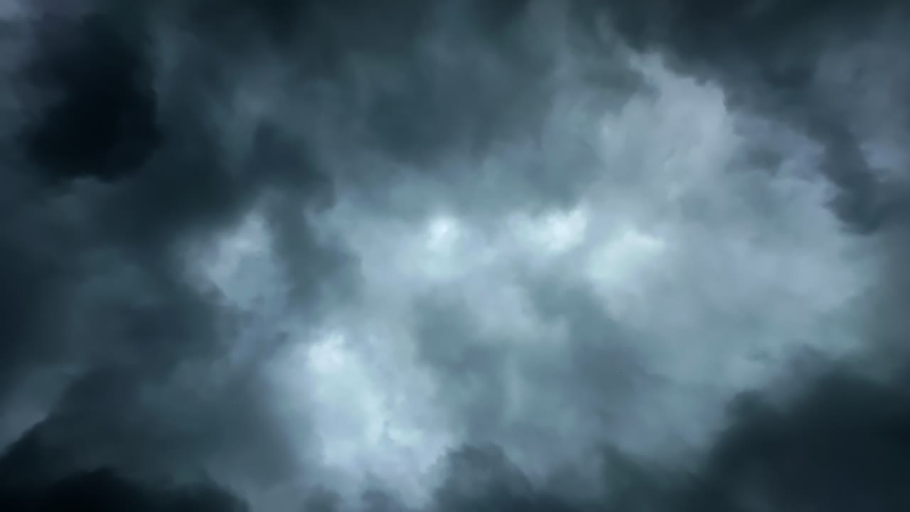 Timelapse dark sky and black cloud before the rain, Dark sky cloud background moving in Slow motion, dark cloud stormy