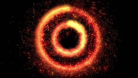 particle spark circle spiral motion effect