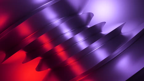 diseño geométrico 3d abstracto con gradiente púrpura y rojo
