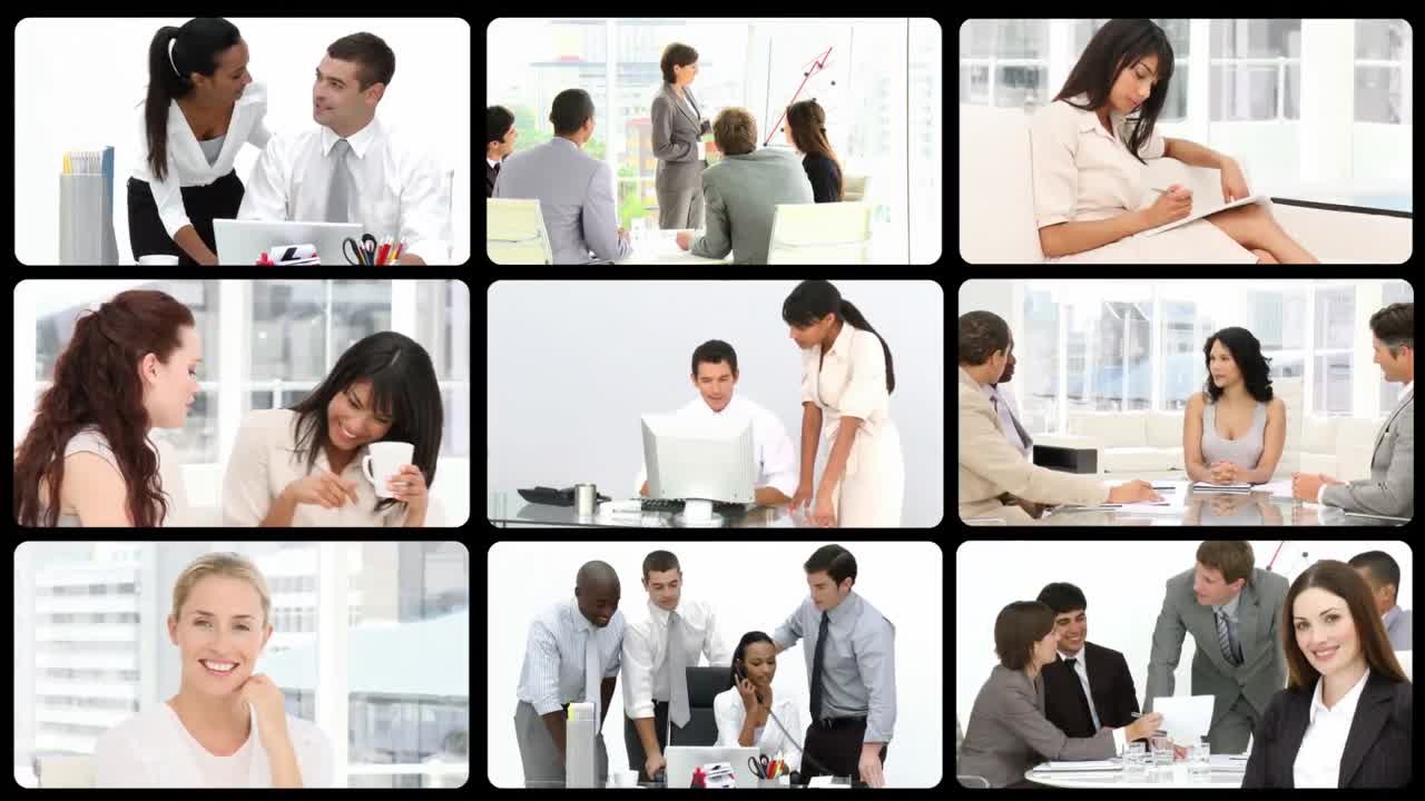 성공적인 사업가 여성들을 소개하는 애니메이션