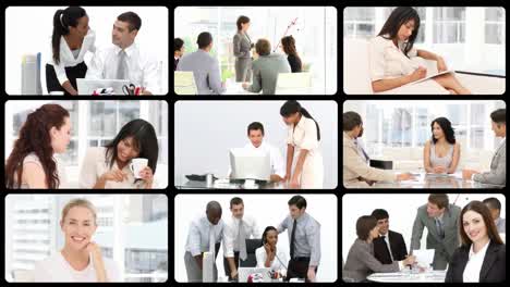 animación que presenta a mujeres empresarias exitosas en el trabajo