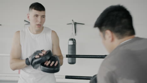 sesión de entrenamiento de boxeo