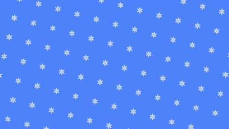 copos de nieve blancos sobre un fondo azul