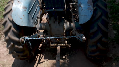 pov riding trailer being pulled by tractor