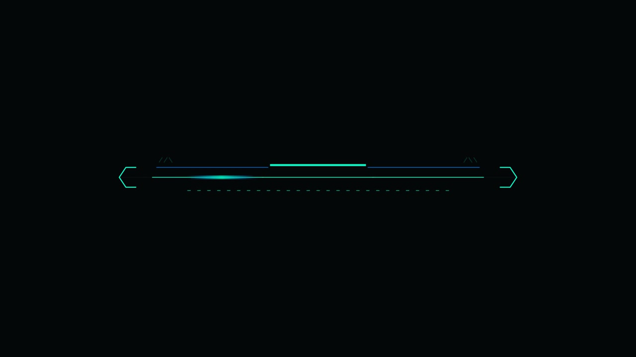 Animazione grafica futuristica per lower third digitale