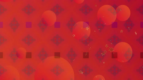 animation of spheres and spots of light over kaleidoscope pattern