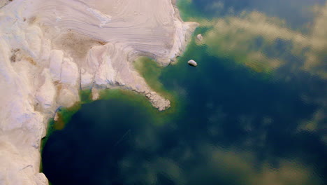 a visually stunning drone capture of the unique geological formations and arid terrain near lake powell.
