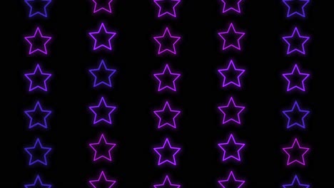 stars pattern with pulsing neon purple light 7