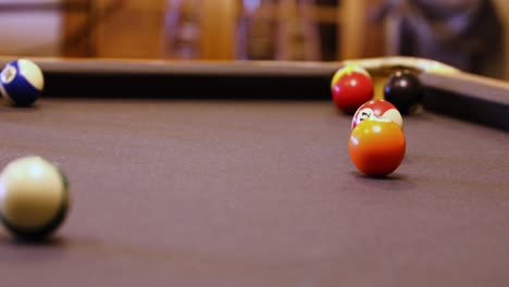 colored balls hit by the player on the