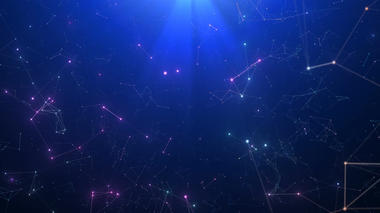 fondo de plexo digital. negocios, tecnología o fondo azul médico.