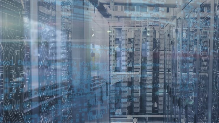 Animation of data processing over computer servers