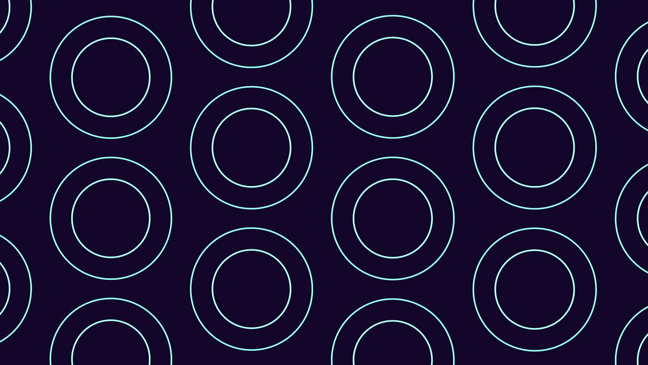 hipnotizante patrón circular azul y blanco sobre un fondo oscuro