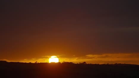 amazing sunrise over the fields