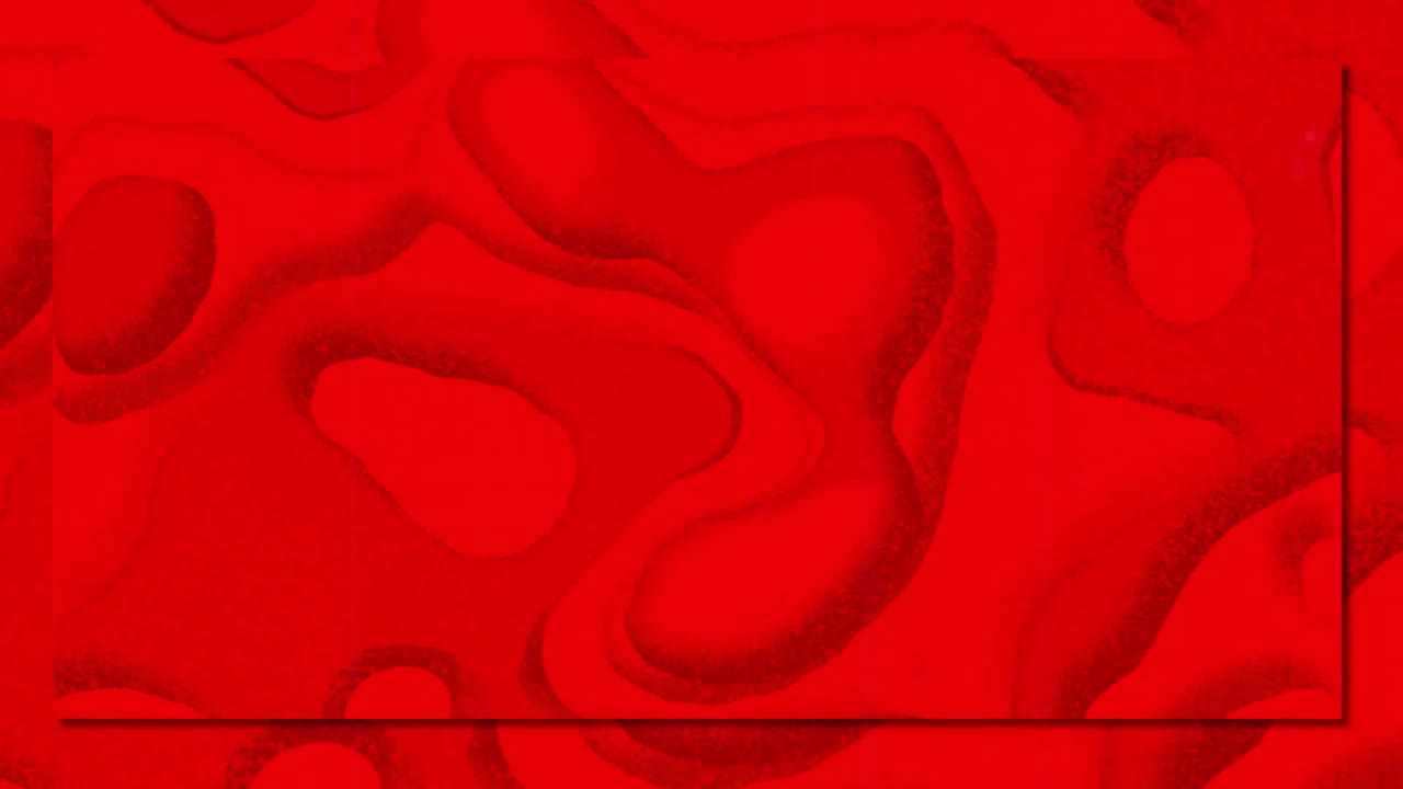 Animation of interference over shapes on colourful background