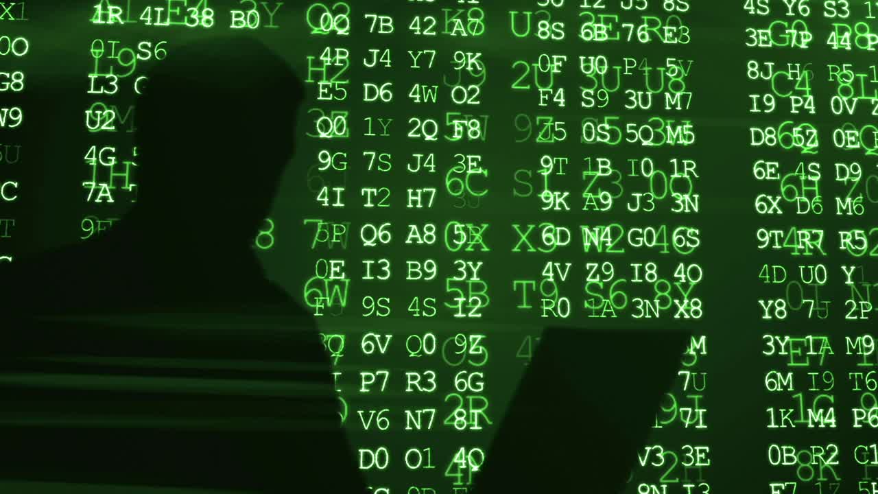 Abstract Hacker Coding in Matrix Style